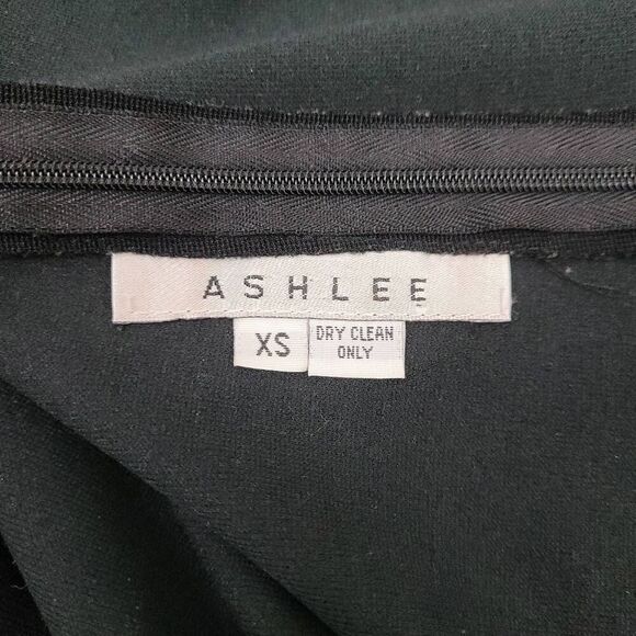 Vintage Miss Ashlee Black Grommet Sheath Mini Dress Sz XS Studded 70s 80s Style - Picture 5 of 7